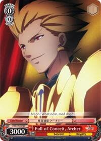 Full of Conceit, Archer - Fate/Zero - Weiss Schwarz card