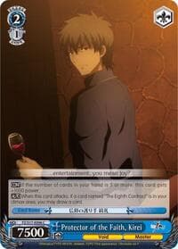 Protector of the Faith, Kirei - Fate/Zero - Weiss Schwarz card