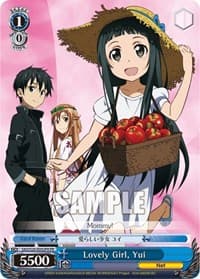 Lovely Girl, Yui (Alternate Art Promo) - Sword Art Online - Weiss Schwarz card