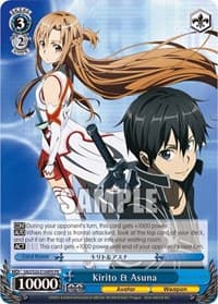 Kirito & Asuna (Alternate Art Promo) - Sword Art Online - Weiss Schwarz card