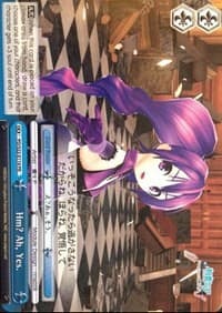 Hm? Ah, Yes. - Hatsune Miku -Project DIVA- f - Weiss Schwarz card