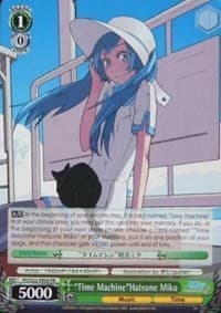 "Time Machine"Hatsune Miku - Hatsune Miku -Project DIVA- f - Weiss Schwarz card