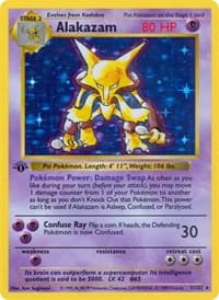 Alakazam - Base Set (Shadowless) - Pokemon card