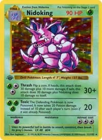 Nidoking - Base Set (Shadowless) - Pokemon card
