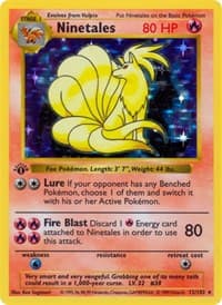 Ninetales - Base Set (Shadowless) - Pokemon card