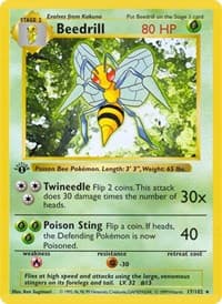 Beedrill - Base Set (Shadowless) - Pokemon card