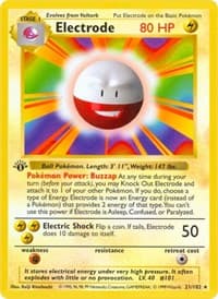 Electrode - Base Set (Shadowless) - Pokemon card