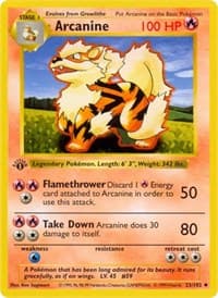 Arcanine - Base Set (Shadowless) - Pokemon card