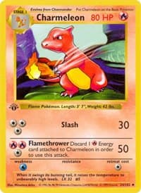 Charmeleon - Base Set (Shadowless) - Pokemon card