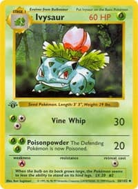 Ivysaur - Base Set (Shadowless) - Pokemon card