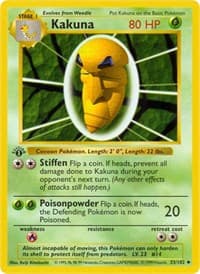 Kakuna - Base Set (Shadowless) - Pokemon card