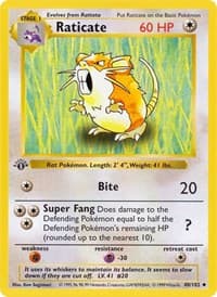 Raticate - Base Set (Shadowless) - Pokemon card
