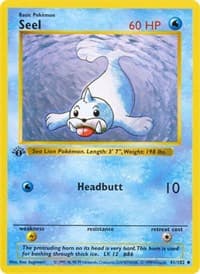 Seel - Base Set (Shadowless) - Pokemon card