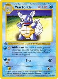Wartortle - Base Set (Shadowless) - Pokemon card