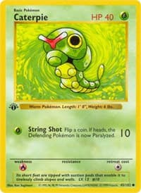 Caterpie - Base Set (Shadowless) - Pokemon card