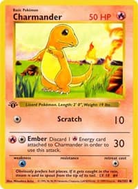 Charmander - Base Set (Shadowless) - Pokemon card