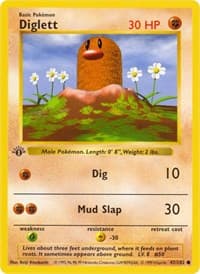 Diglett - Base Set (Shadowless) - Pokemon card