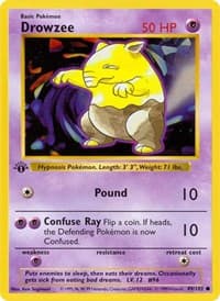 Drowzee - Base Set (Shadowless) - Pokemon card
