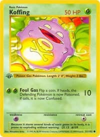 Koffing - Base Set (Shadowless) - Pokemon card