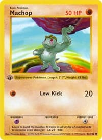 Machop - Base Set (Shadowless) - Pokemon card