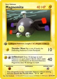 Magnemite - Base Set (Shadowless) - Pokemon card