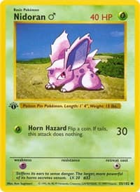 Nidoran M - Base Set (Shadowless) - Pokemon card