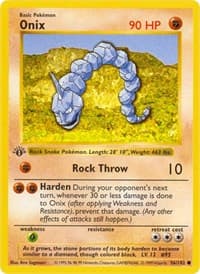 Onix - Base Set (Shadowless) - Pokemon card