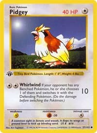 Pidgey - Base Set (Shadowless) - Pokemon card
