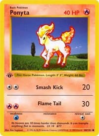 Ponyta - Base Set (Shadowless) - Pokemon card