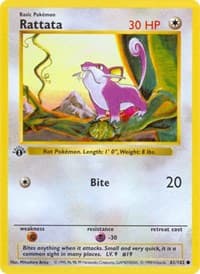 Rattata - Base Set (Shadowless) - Pokemon card