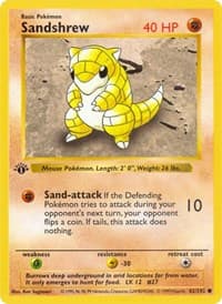 Sandshrew - Base Set (Shadowless) - Pokemon card