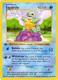 Squirtle - Base Set (Shadowless) - Pokemon card