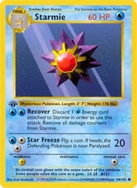 Starmie - Base Set (Shadowless) - Pokemon card