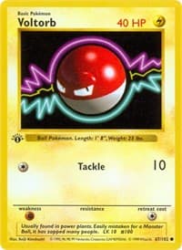 Voltorb - Base Set (Shadowless) - Pokemon card