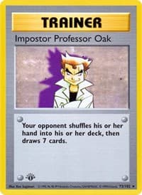 Impostor Professor Oak - Base Set (Shadowless) - Pokemon card