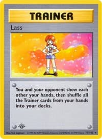 Lass - Base Set (Shadowless) - Pokemon card