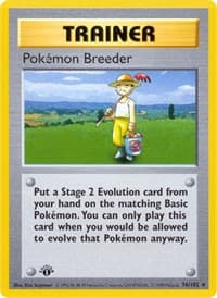 Pokemon Breeder - Base Set (Shadowless) - Pokemon card