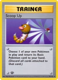Scoop Up - Base Set (Shadowless) - Pokemon card