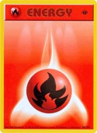 Fire Energy - Base Set (Shadowless) - Pokemon card
