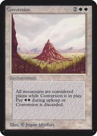 Conversion - Alpha Edition - Magic: The Gathering card