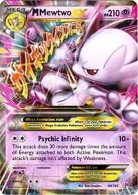 M Mewtwo EX (64) - XY - BREAKthrough - Pokemon card