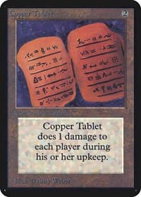 Copper Tablet - Alpha Edition - Magic: The Gathering card