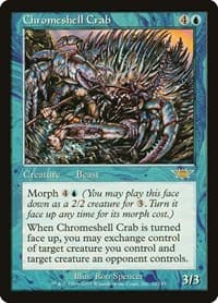 Chromeshell Crab - Legions - Magic: The Gathering card