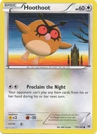 Hoothoot - XY - BREAKthrough - Pokemon card