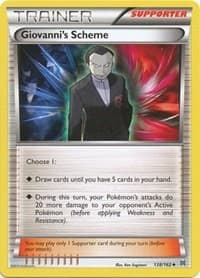 Giovanni's Scheme - XY - BREAKthrough - Pokemon card