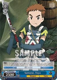 Samurai, Toya - LOG HORIZON - Weiss Schwarz card