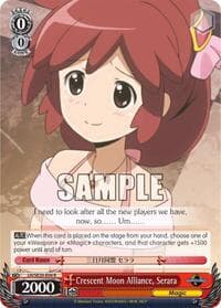 Crescent Moon Alliance, Serara (Alternate Art Foil) - LOG HORIZON - Weiss Schwarz card