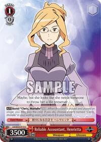 Reliable Accountant, Henrietta (Alternate Art Foil) - LOG HORIZON - Weiss Schwarz card