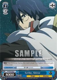 Scribe, Shiroe (Alternate Foil) - LOG HORIZON - Weiss Schwarz card