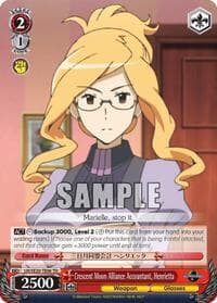Crescent Moon Alliance Accountant, Henrietta - LOG HORIZON - Weiss Schwarz card